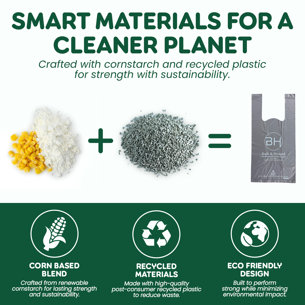 150 Ultra Strong Dog Poo Bags With Tie Handles