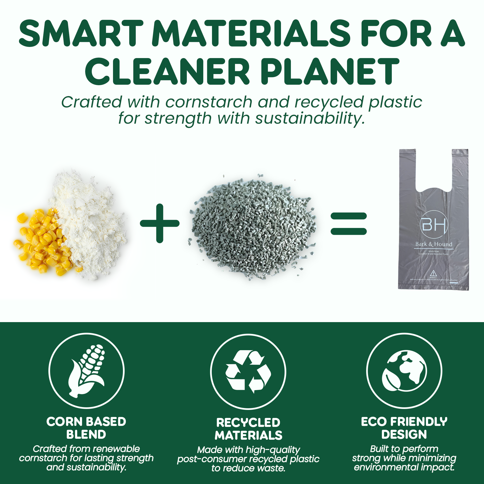 150 Ultra Strong Dog Poo Bags With Tie Handles