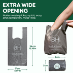 150 Ultra Strong Dog Poo Bags With Tie Handles