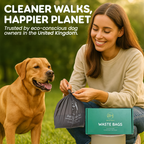 150 Ultra Strong Dog Poo Bags With Tie Handles