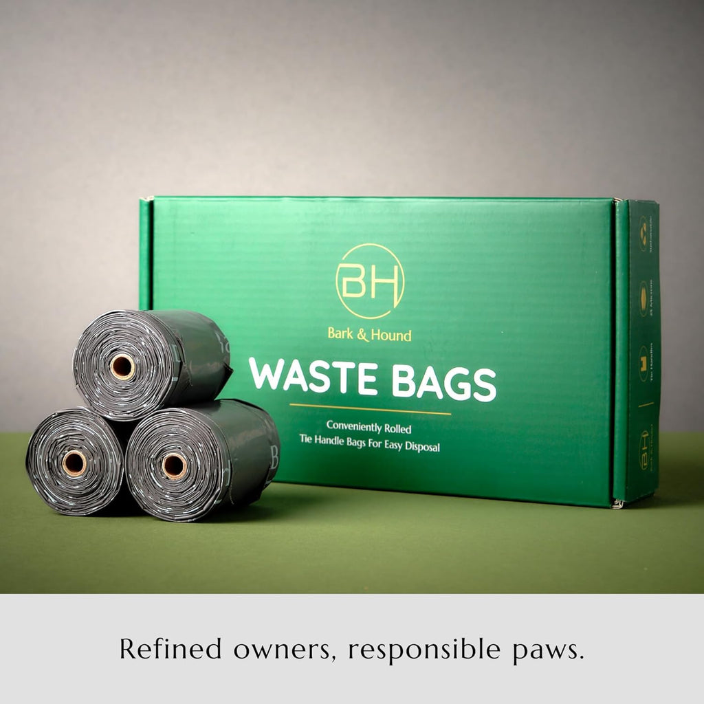 150 Ultra Strong Dog Poo Bags With Tie Handles
